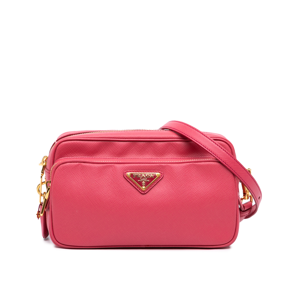 Pre-Loved Prada Saffiano Double Zip Camera Bag